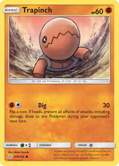 Trapinch Common card from Cosmic Eclipse
