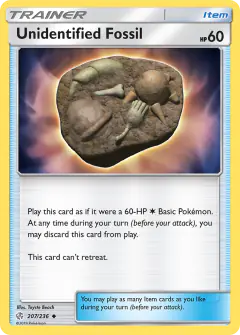 Unidentified Fossil Uncommon card from Cosmic Eclipse