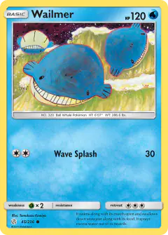 Wailmer Common card from Cosmic Eclipse