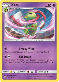 Xatu Rare card from Cosmic Eclipse