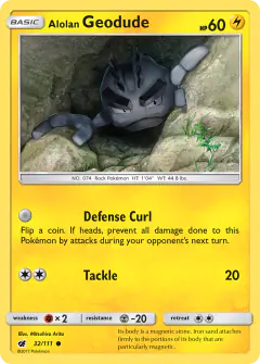 Alolan Geodude Common card from Crimson Invasion