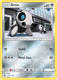 Aron Common card from Crimson Invasion
