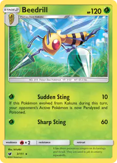 Beedrill Rare card from Crimson Invasion