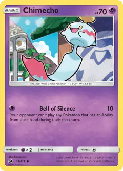 Chimecho Common card from Crimson Invasion