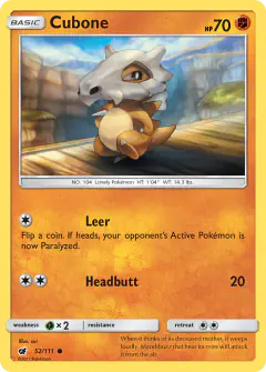 Cubone Common card from Crimson Invasion