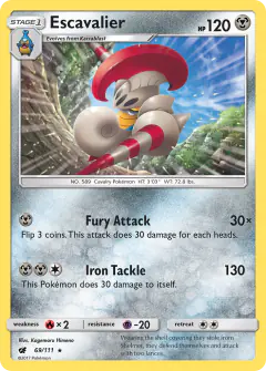 Escavalier Rare card from Crimson Invasion