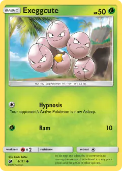 Exeggcute Common card from Crimson Invasion