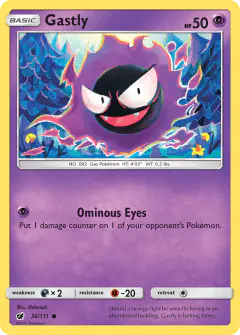 Gastly Common card from Crimson Invasion