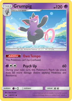 Grumpig Uncommon card from Crimson Invasion