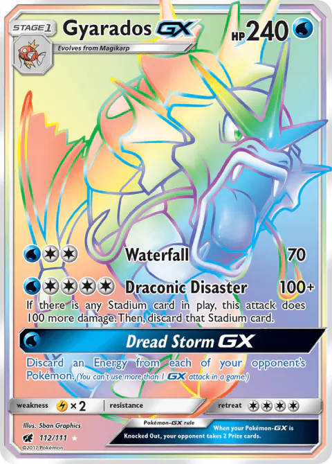 Gyarados-GX Rare Rainbow