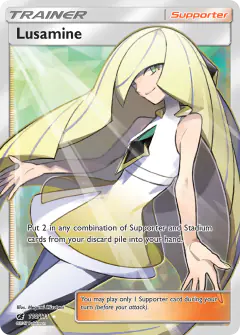 Lusamine Rare Ultra card from Crimson Invasion