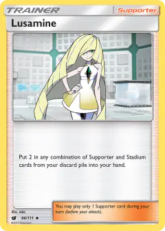Lusamine Uncommon card from Crimson Invasion