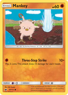 Mankey Common card from Crimson Invasion