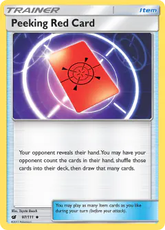 Peeking Red Card Uncommon card from Crimson Invasion