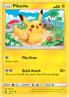 Pikachu Common card from Crimson Invasion