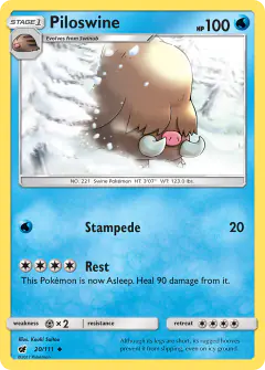 Piloswine Uncommon card from Crimson Invasion