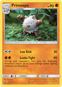 Primeape Rare card from Crimson Invasion
