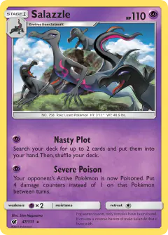 Salazzle Rare Holo card from Crimson Invasion