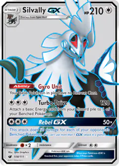Silvally-GX Rare Ultra card from Crimson Invasion