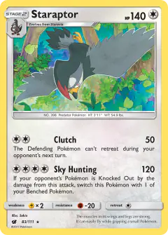 Staraptor Rare card from Crimson Invasion