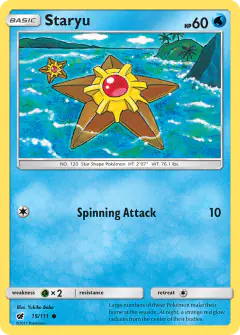 Staryu Common card from Crimson Invasion