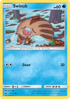Swinub Common card from Crimson Invasion