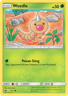 Weedle Common card from Crimson Invasion
