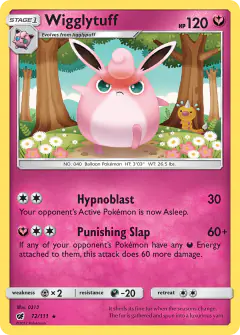 Wigglytuff Rare card from Crimson Invasion