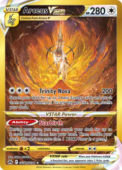 Arceus VSTAR Rare Secret card from Crown Zenith
