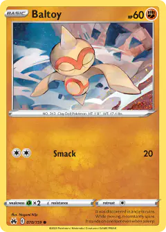 Baltoy Common card from Crown Zenith