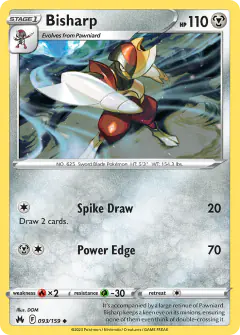 Bisharp Uncommon card from Crown Zenith