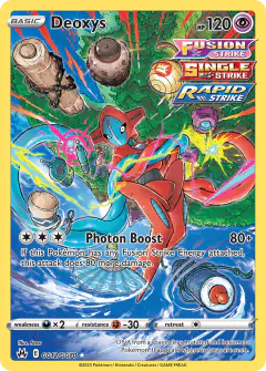 Deoxys Trainer Gallery Rare Holo card from Crown Zenith