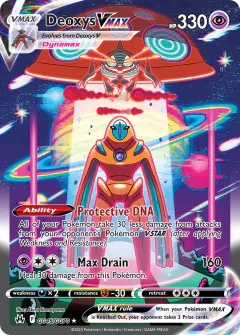 Deoxys VMAX Rare Holo VMAX card from Crown Zenith