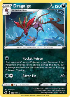 Dragalge Rare card from Crown Zenith