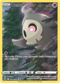 Duskull Trainer Gallery Rare Holo card from Crown Zenith