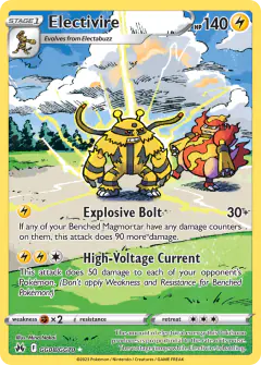 Electivire Trainer Gallery Rare Holo card from Crown Zenith