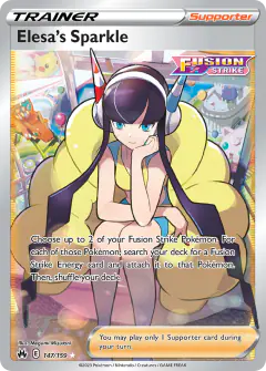 Elesa's Sparkle Rare Ultra card from Crown Zenith