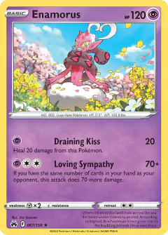 Enamorus Rare card from Crown Zenith