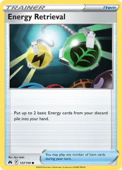 Energy Retrieval Common card from Crown Zenith