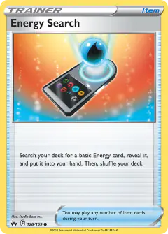 Energy Search Common card from Crown Zenith
