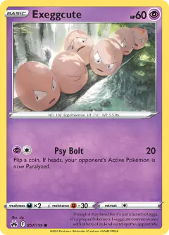 Exeggcute Common card from Crown Zenith