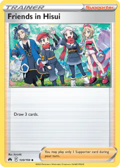 Friends in Hisui Uncommon card from Crown Zenith