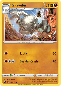 Graveler Uncommon card from Crown Zenith