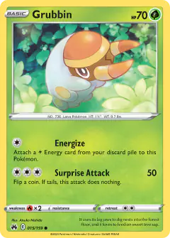 Grubbin Common card from Crown Zenith