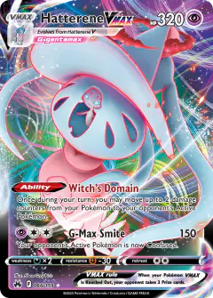 Hatterene VMAX Rare Holo VMAX card from Crown Zenith