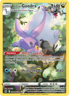 Hisuian Goodra Trainer Gallery Rare Holo card from Crown Zenith