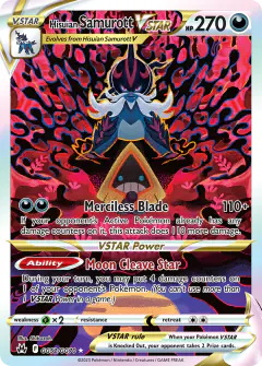Hisuian Samurott VSTAR Rare Holo VSTAR card from Crown Zenith