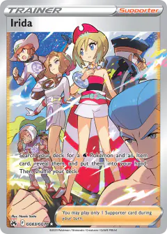 Irida Rare Ultra card from Crown Zenith