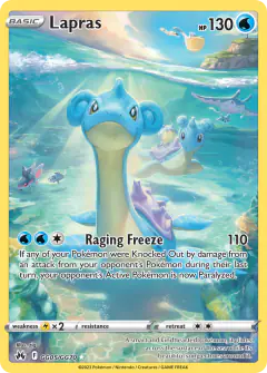 Lapras Trainer Gallery Rare Holo card from Crown Zenith