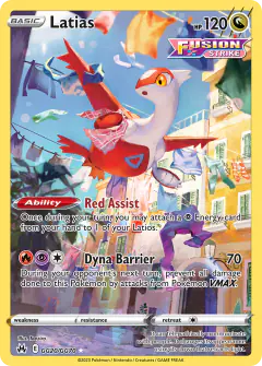 Latias Trainer Gallery Rare Holo card from Crown Zenith